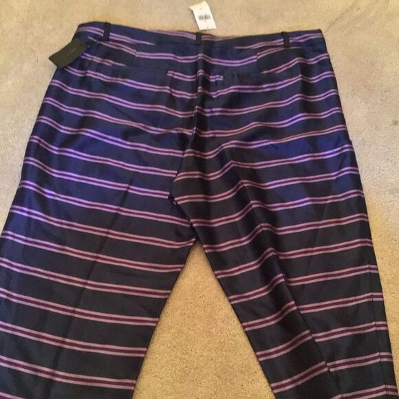 NWT New Women's Banana Republic Blue Purple Ryan Fit Dress Pants - Picture 4 of 4